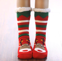 Load image into Gallery viewer, Christmas Home Floor Socks - fits UK size 4-6.5 (6 Pairs)